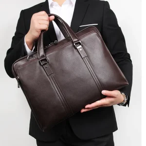 Men's Luxury Genuine Leather Briefcase Bag