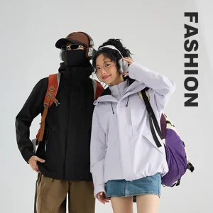 Men and Women's outdoor three-in-one jacket windproof waterproof