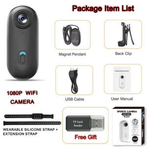 4K HD Mini WiFi Camera Portable Sports Bodycam Magnetic Video Recorder