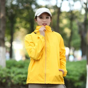 Outdoor Sport Windbreaker Thin Coat Unisex Waterproof Quick Dry Jacket