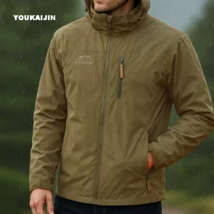 Men's Tactical Windproof Waterproof Raincoat Jacket for Hiking, Climbing  Outdoor use